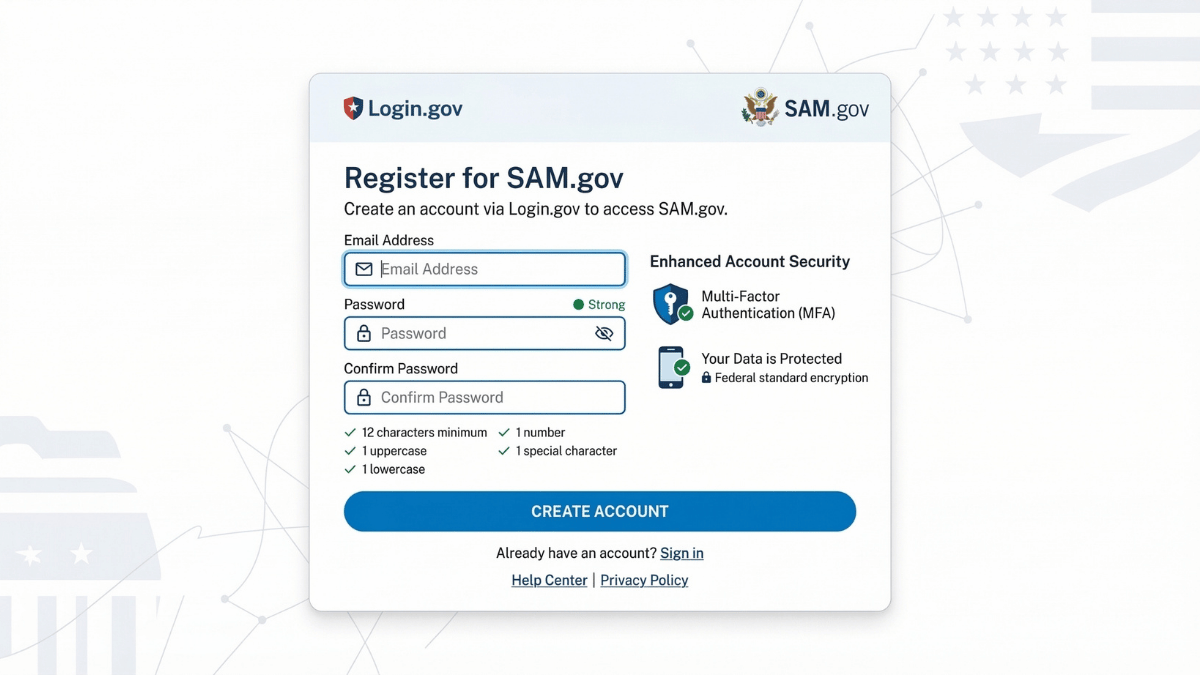 Login-gov-account-creation-screen-SAM-gov-registration-email-MFA-setup