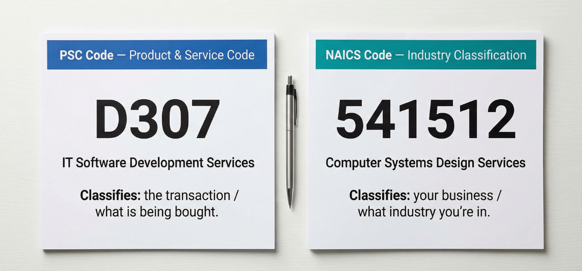 PSC-code-vs-NAICS-code-side-by-side-comparison-federal-contracting-purposes