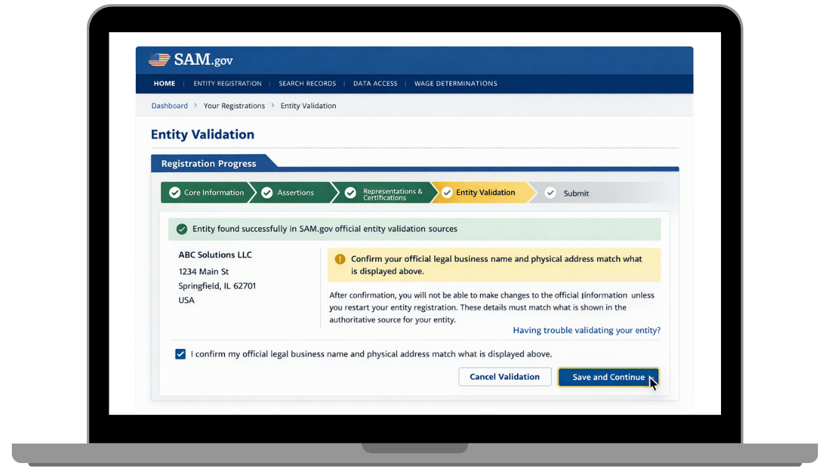 SAM-gov-register-entity-button-registration-type-selection-options-dashboard