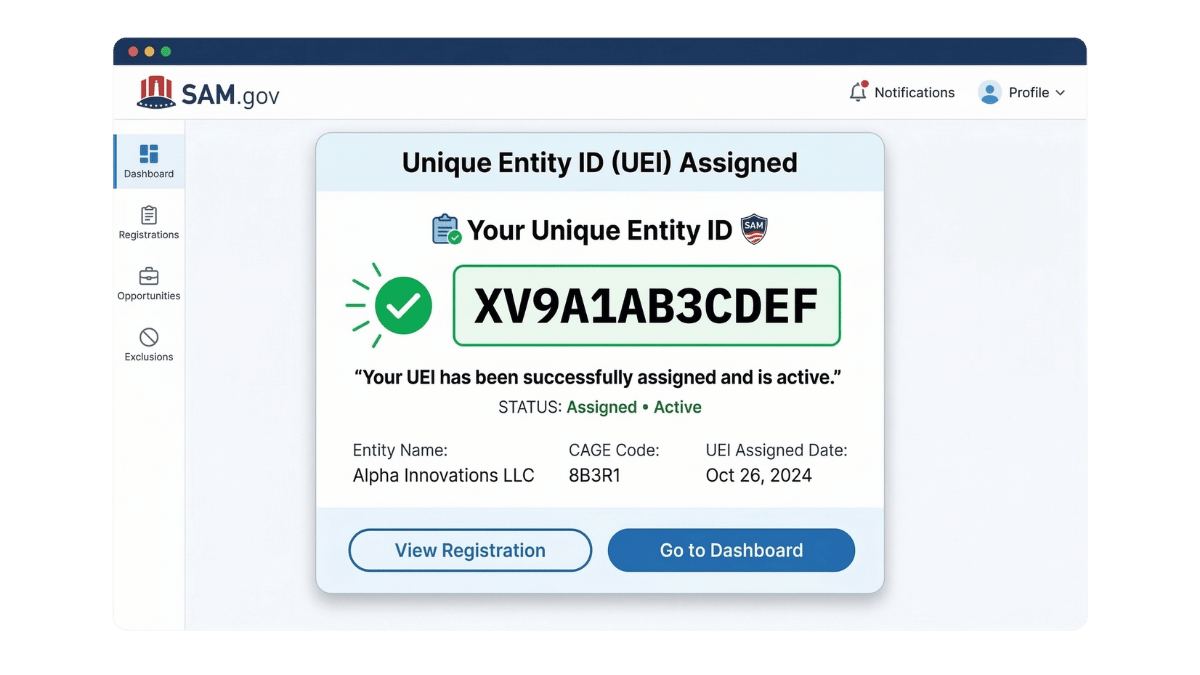 SAM-gov-UEI-number-confirmed-entity-registration-record-green-active-status